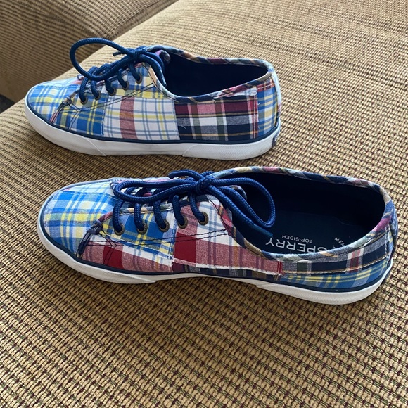 Sperry Plaid Sneakers Womens size 9.5 - Picture 3 of 5